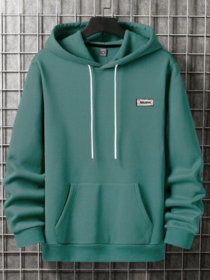 FASHLOOK Full Sleeve Solid, Printed Men Sweatshirt
