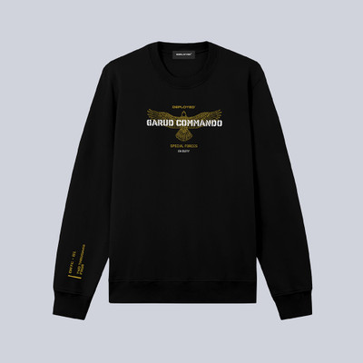 Deployed Full Sleeve Printed Men Sweatshirt