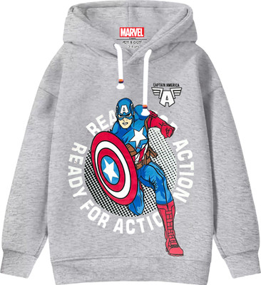 MARVEL BY MISS & CHIEF Full Sleeve Printed Boys Sweatshirt