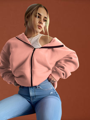 Kasendra Full Sleeve Solid Women Sweatshirt