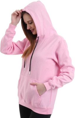 Pwexz Full Sleeve Solid Women Sweatshirt