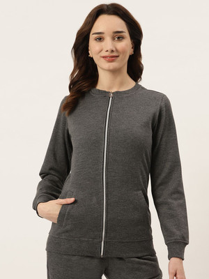 BRINNS Full Sleeve Solid Women Sweatshirt