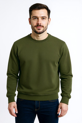 NI Fashion Full Sleeve Solid Men Sweatshirt