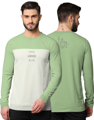 Bullmer Full Sleeve Color Block Men Sweatshirt