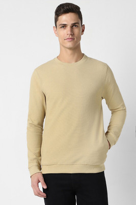 PETER ENGLAND Full Sleeve Solid Men Sweatshirt