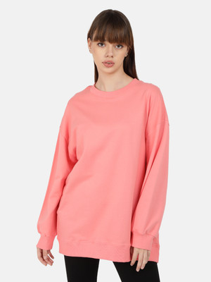 Bene Kleed Full Sleeve Solid Women Sweatshirt