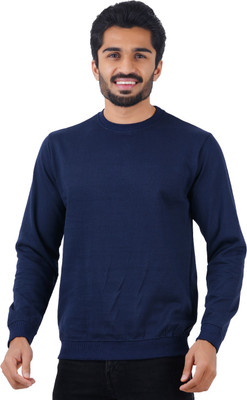FEEL TRACK Full Sleeve Self Design Men Sweatshirt
