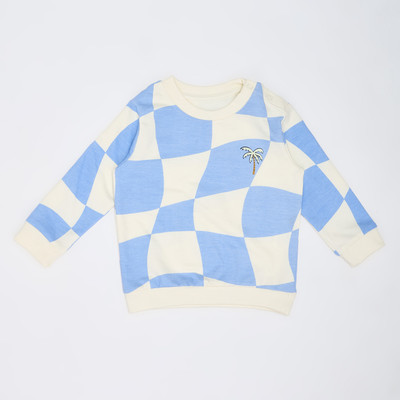 Pantaloons Baby Full Sleeve Checkered Baby Boys Sweatshirt