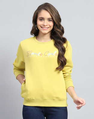 MONTE CARLO Full Sleeve Printed Women Sweatshirt