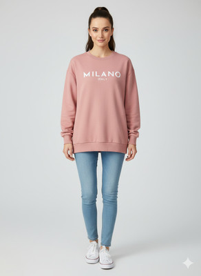 WEARUX Full Sleeve Solid Women Sweatshirt