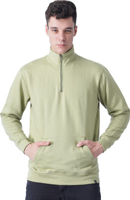 T-STORE Full Sleeve Solid Men Sweatshirt