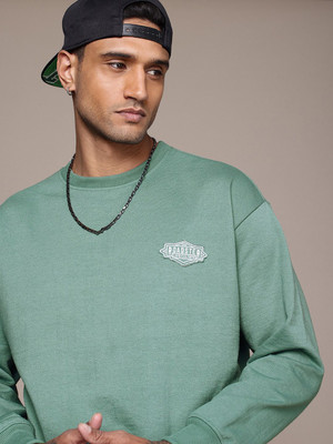 Roadster Full Sleeve Solid Men Sweatshirt
