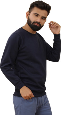 Tween Trends Full Sleeve Solid Men Sweatshirt