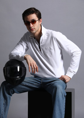 DUCATI Full Sleeve Solid Men Sweatshirt