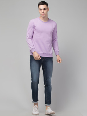 ADIXUS Full Sleeve Solid Men Sweatshirt