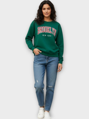 Stylezone Full Sleeve Self Design Women Sweatshirt