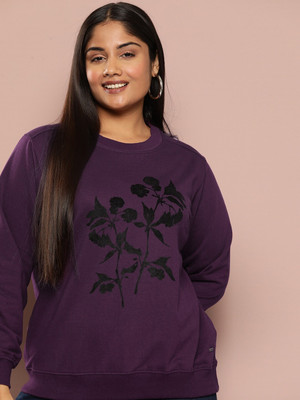 Sztori Full Sleeve Printed Women Sweatshirt