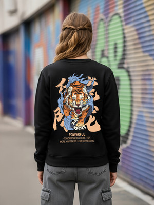 Manlino Full Sleeve Graphic Print Women Sweatshirt