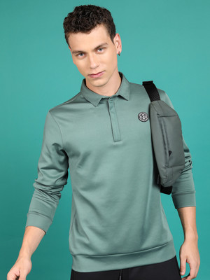 HIGHLANDER Full Sleeve Solid Men Sweatshirt
