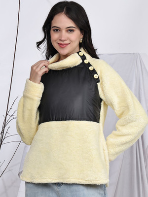 CORSICA Full Sleeve Solid Women Sweatshirt