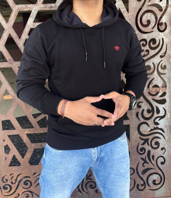 We Perfect Full Sleeve Solid Men Sweatshirt