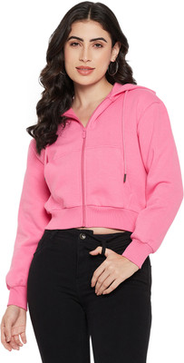 MADAME Full Sleeve Solid Women Sweatshirt