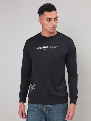 TECHNOSPORT Full Sleeve Solid Men Sweatshirt