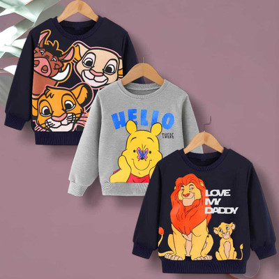 FASTCRY Full Sleeve Printed Boys & Girls Sweatshirt