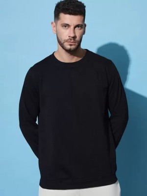 wildborn Full Sleeve Solid Men Sweatshirt