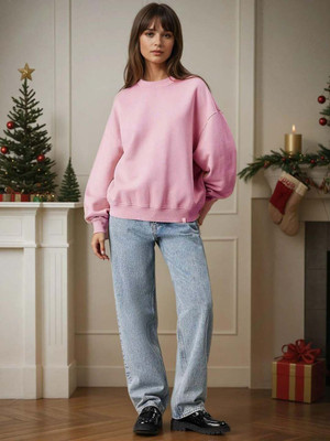 KOTTY Full Sleeve Solid Women Sweatshirt