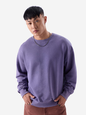 The Souled Store Full Sleeve Solid Men Sweatshirt