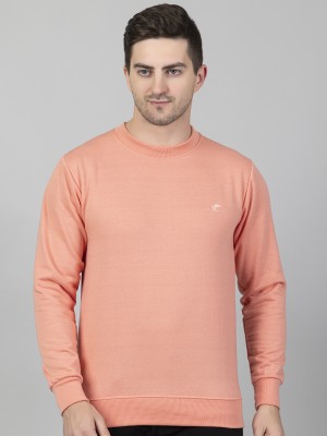 Ekom Full Sleeve Solid Men Sweatshirt