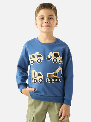 JUNIORS by Babyshop Full Sleeve Graphic Print Baby Boys Sweatshirt