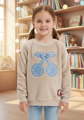 SAALVIA Full Sleeve Printed Girls Sweatshirt