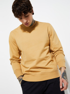 MAX Full Sleeve Self Design Men Sweatshirt