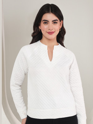 TANDUL Full Sleeve Solid Women Sweatshirt