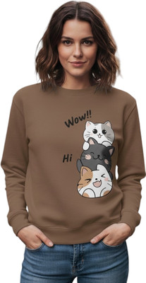 Stylezone Full Sleeve Animal Print Women Sweatshirt