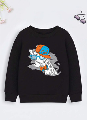 Superb Starling Full Sleeve Self Design Girls Reversible Sweatshirt