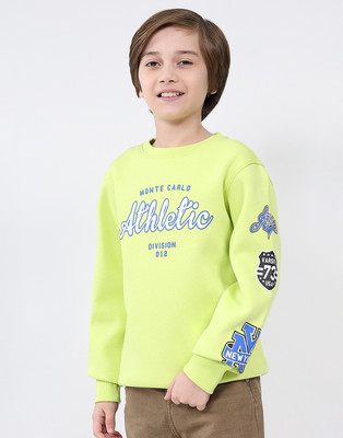 MONTE CARLO Full Sleeve Printed Boys Sweatshirt