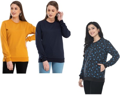 Indistar Full Sleeve Printed Women Sweatshirt