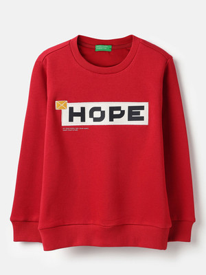 United Colors of Benetton Full Sleeve Printed Baby Boys Sweatshirt