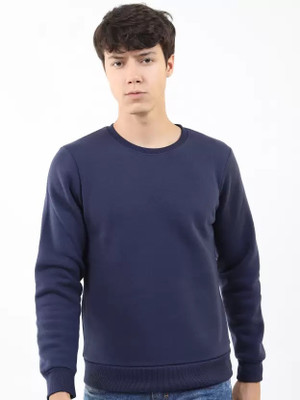 Lasmo Full Sleeve Solid Men Sweatshirt