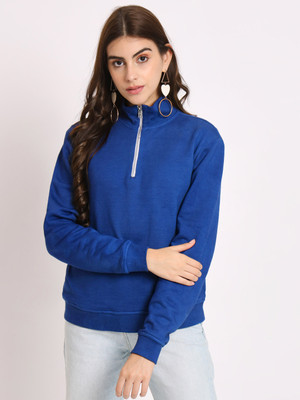 CHARMGAL Full Sleeve Solid Women Sweatshirt