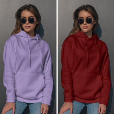 Pwexz Full Sleeve Solid Women Sweatshirt
