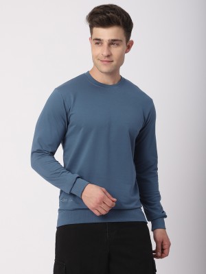 Stitch Hub Full Sleeve Solid Men Sweatshirt