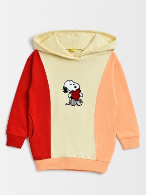 Mi Arcus Full Sleeve Color Block Baby Girls Sweatshirt