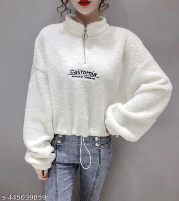 ColorMeGorgeous Full Sleeve Embroidered Women Sweatshirt