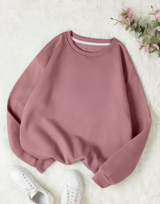 Draxstar Premi Full Sleeve Solid Women Sweatshirt