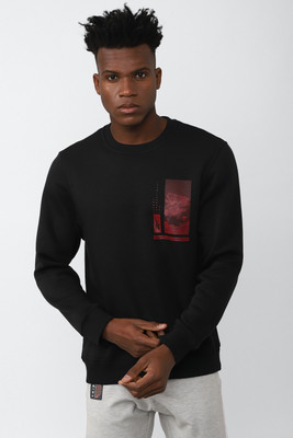 REEBOK Full Sleeve Printed Men Sweatshirt