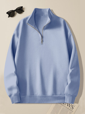 TeeWink Full Sleeve Solid Men Sweatshirt